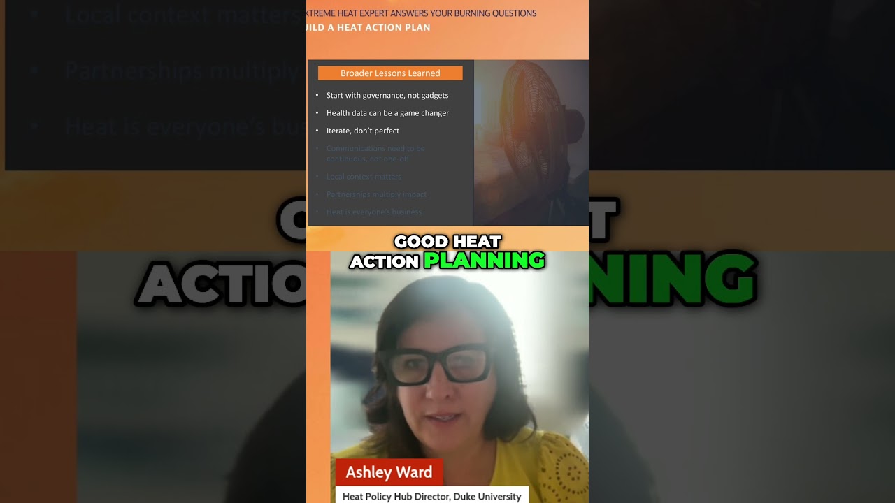 Heat Action Planning  Effective Alerts & Real Outcomes