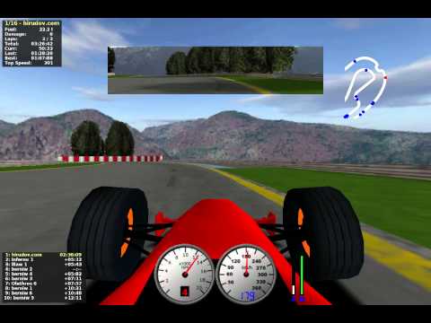 TORCS gameplay car1-ow1 versus all on Road Tracks - E-Track 1