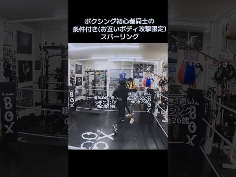 ボクシング初心者同士の条件付き(お互いボディ攻撃限定)スパーリング ハイライト