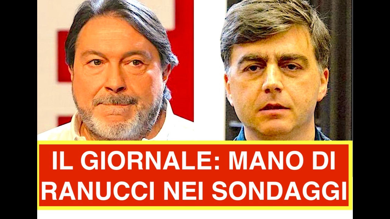 ESCLUSIVA IL GIORNALE: MANO DI RANUCCI NEI SONDAGGI "HO VISTO, MA VA MODIFICATO"