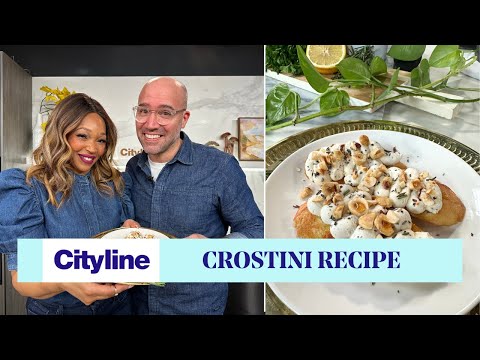 A ricotta, hazelnut and truffle honey crostini recipe