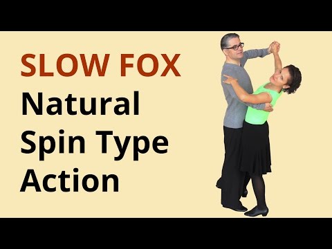 How to Dance Slow Foxtrot? Natural Spin Type Action