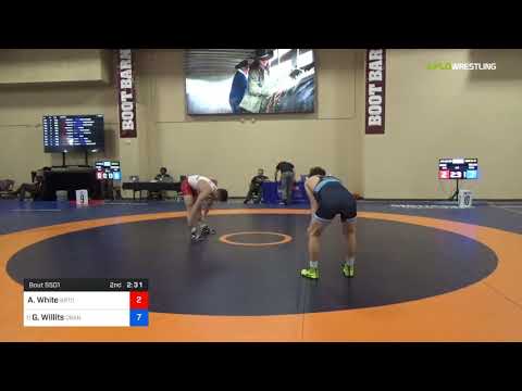 2018 Marine Corps US Open/UWW Junior Freestyle 65 Con 16 #1 - Alec White (BRTC) Vs. Grant Willits