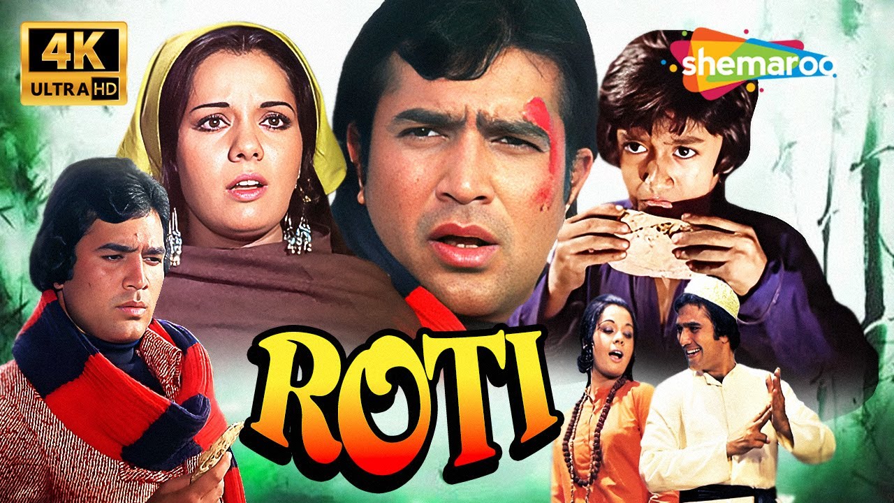 ROTI FULL MOVIE (1974) 4K | RAJESH KHANNA, MUMTAZ | EXPERIENCE THE VINTAGE ACTION ON YOUR TV