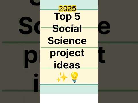 Top 5 Social Science Project Ideas 💡 2025 #schoolproject #socialscienceproject #school #trending