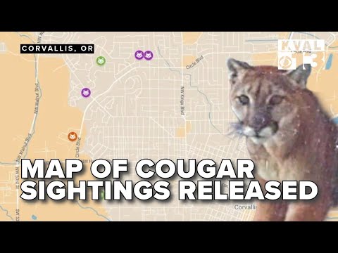 Cougar Sightings Oregon Map 2022