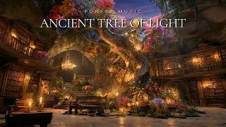 Ancient Tree of Light 🍃 Magical Library Ambience for Relaxation, Focus and Dreamy Escape