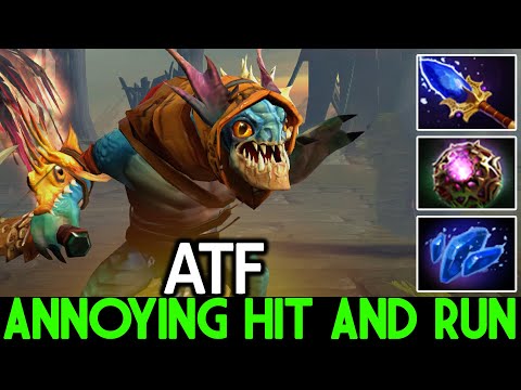ATF [Slark] Annoying Scepter Build Epic Hit And Run Dota 2