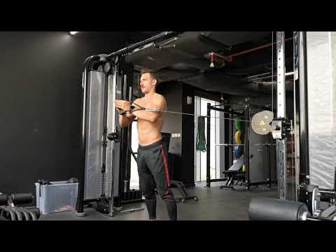 Standing Inner Chest cable press