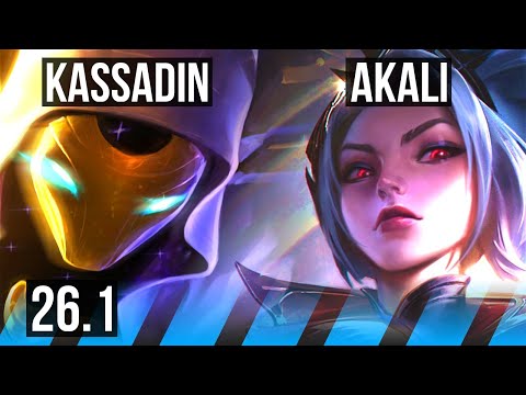 KASSADIN vs AKALI (MID) | EUW Master | 26.1