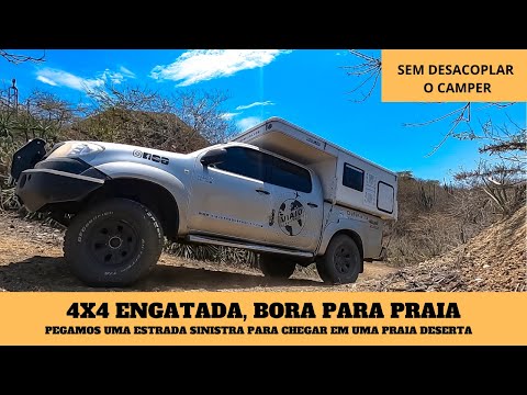 TRILHA 4X4 COM O CAMPER PARA CHEGAR EM PRAIA DESERTA! VEJA COMO O CAMPER SE COMPORTOU! VÍDEO 53