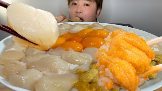 ASMR ウニホタテ丼【咀嚼音/Mukbang/Eating Sounds】