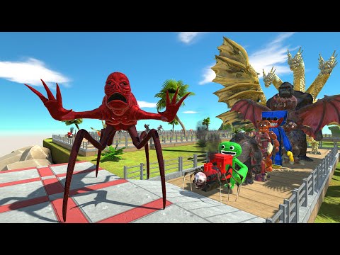 Titanus Red vs Ghidorah OASIS DEATH RUN - Animal Revolt Battle Simulator