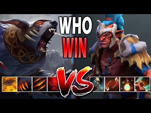 Ursa (Fury Swipes) vs Troll Warlord (Fervor) | Same items | 1 vs 1 Battle | Who win?