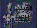WSET TV Channel 13 Lynchburg VA Sign Off From Summer 1988