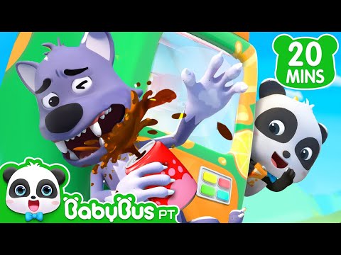 Bad Wolf's Cola is Empty | Nursery Rhymes | Kids Safety Tips | Baby Cartoon | BabyBus Portuguese