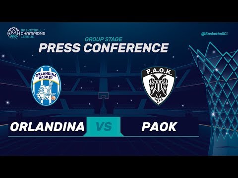 SikeliArchivi Capo d'Orlando v PAOK - Press Conference - Basketball Champions League