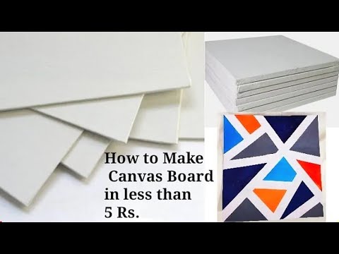 How to make Canvas for painting at home | Very easy | Tashvi's Craft World |