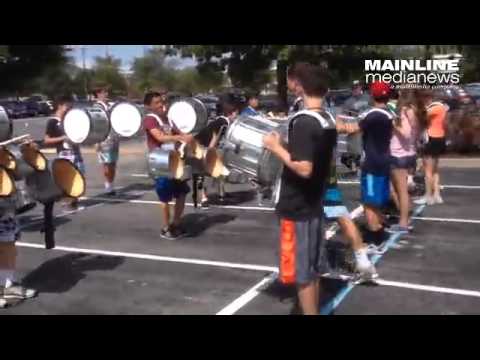 Conestoga drum line practices 'Jazz running'. #bandcamp