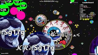 Agario gameplay. 50 000 mass plus. Destroying everyone.