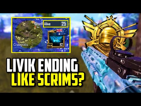 LIVIK ENDING LIKE SCRIMS WHILE PUSHING ASIA FPP CONQUEROR! | PUBG Mobile