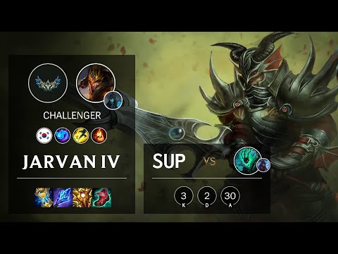 Jarvan IV Support vs Thresh - KR Challenger Patch 12.2