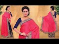 Womens Party Wear Sarees Latest Collection: Stylish Trendy Designer Party Saree Blouse Designs 2017