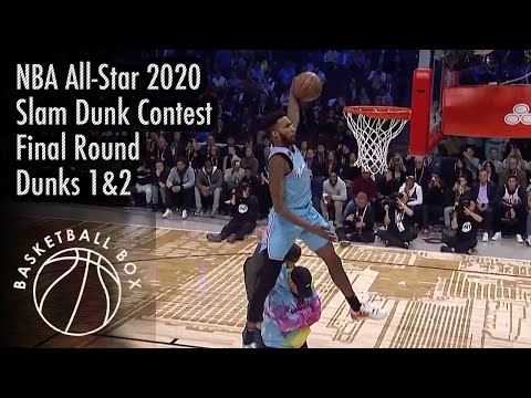[NBA All-Star 2020] Slam Dunk Contest Final Round Dunks 1&2, February 15, 2020