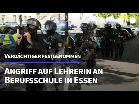 Video Thumbnail: Angriff auf Lehrerin an Berufsschule in Essen: Verdächtiger festgenommen | AFP