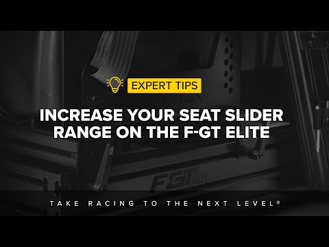 Next Level Racing Tips From the Experts- Increase your Seat Slider Range on the F-GT Elite