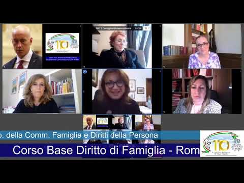 CORSO BASE DIRITTO DI FAMIGLIA - Incontro del 20.04.2021