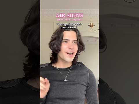 is that air sign ACTUALLY flirting? #libra #gemini #aquarius