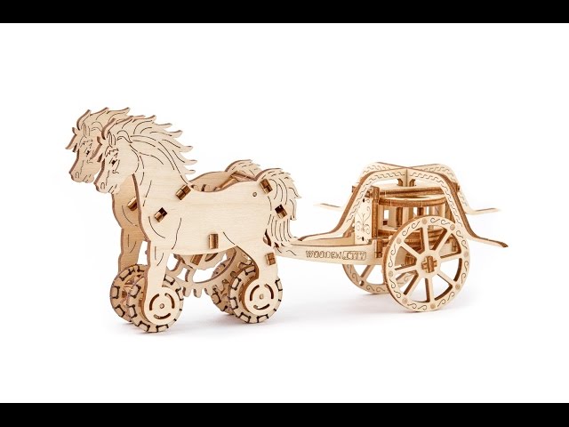 Video Teaser für Mechanical models "CHARIOT DA VINCI"  of WOODEN.CITY