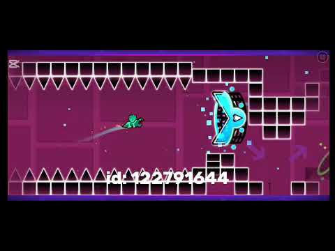 Juego mi nível que cree en geometry dash.🤔🎶❤️