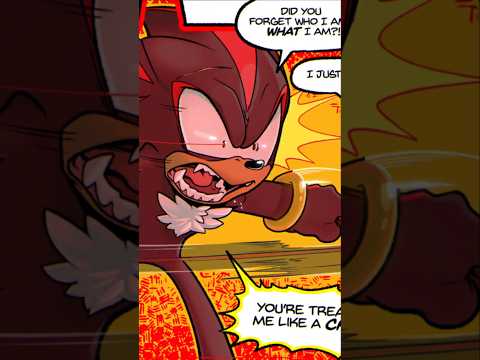 Shadow is rescued by Rouge and loses his temper #comics #sonic #shadow #sonicthehedgehog