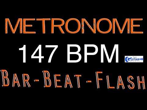 147 BPM FREE Metronome Best Free Online Metronome  Beats Per Minute Counter Flash Drummers Metronome