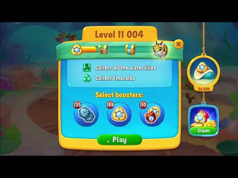 FISHDOM: 🐠🐬🦈 💥💥 Level 11003 Super Hard level, 11004 Forst try 💥💥 💣🧨 💥💥