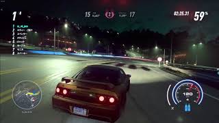 NFS Heat  180NX RUN#16　スプリントバトル　ヴァルキリー