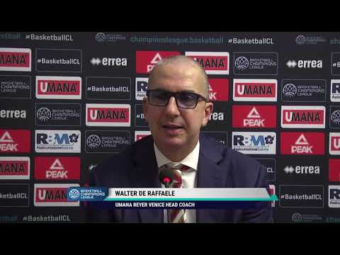 Umana Reyer - Hapoel Holon: De Raffaele post partita
