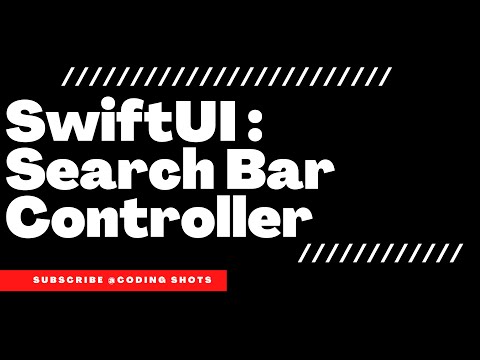 SearchBarController in Swiftui #swiftuitutorial  #swiftui  #searchbar