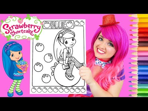 Coloring Strawberry Shortcake Blueberry Muffin Coloring Page Prismacolor Pencils | KiMMi THE CLOWN Video