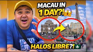 MACAU IN 1 DAY?! 🇲🇴 DIY Guide + ₱100 Budget Challenge (Libre Shuttle + 12 MOP Only!)