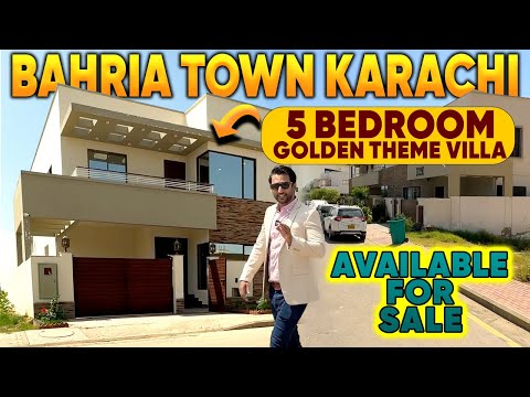 272 sqyard 5 Bedroom Golden Theme Villa Available For Sale in Precinct 8