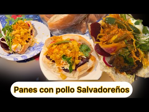COMO HACER PANES CON POLLO #receta #videoviral #comidasalvadoreña 