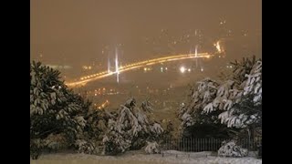İstanbul da  kar manzaraları   YENİ  HD  İZLE  3 -  8 Şubat 2020 -  Mü
