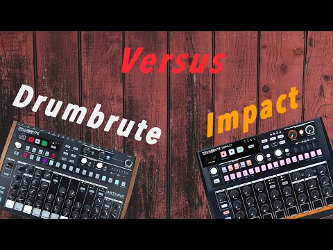Arturia Drumbrute vs Arturia Drumbrute Impact [No Talking, Just Playing]