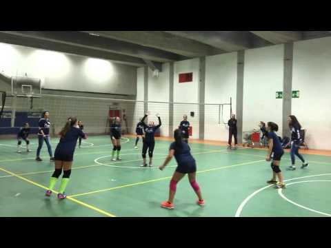 Giocatrici Pomì agli allenamenti Energy - Scambi con l'Energy Julia U13