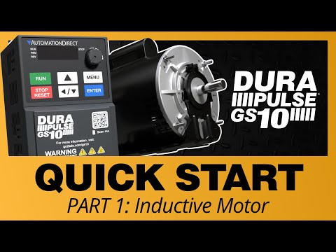 DURApulse GS10 VFD Quick Start - with an Induction Motor at AutomationDirect