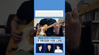 【TAB】 A Design For Life / Manic Street Preachers 【Guitar Cover】#90s#shorts#thebeatles#oasis#ビートルズ