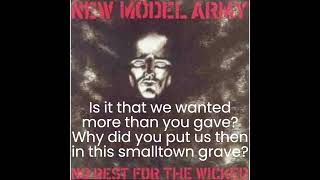 New Model Army - No Rest (lyrics)